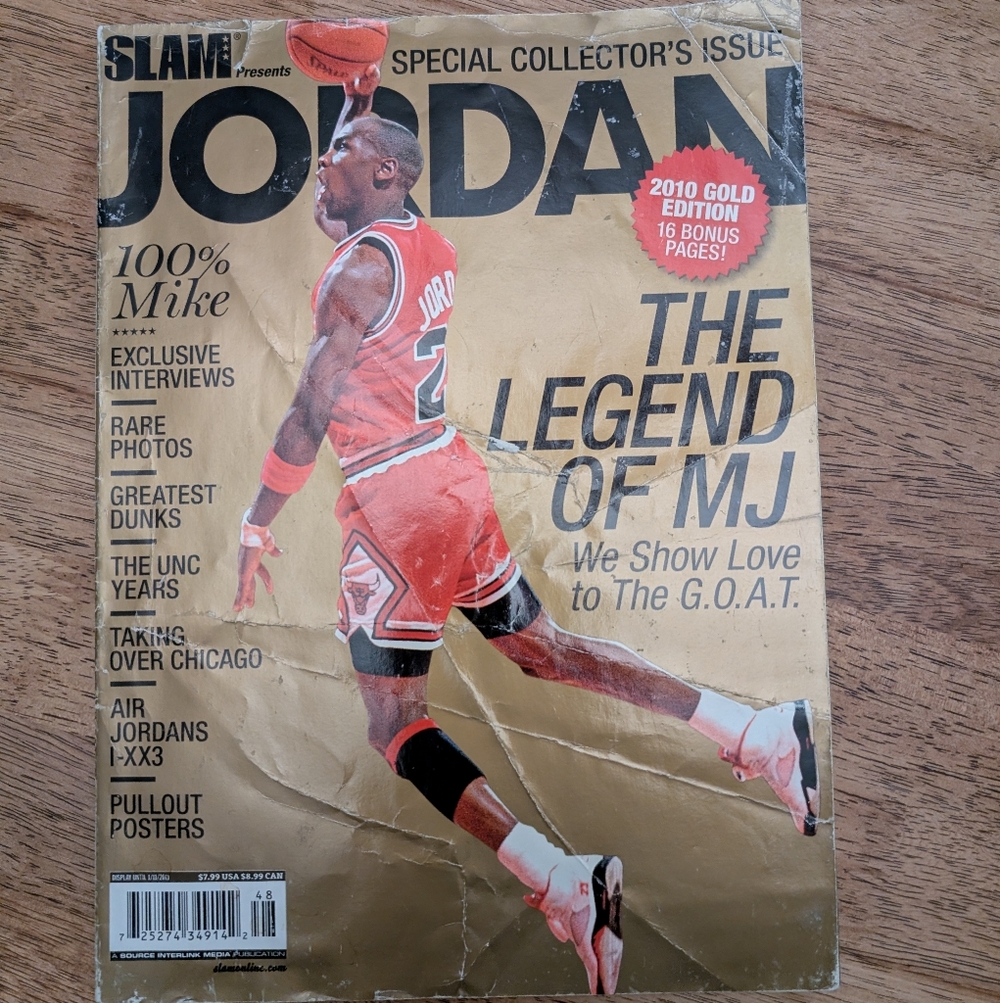 Vintage 2010 Slam Magazine Collectible Michael Jordan Issue